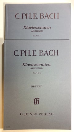 Item #s00017078 C. Ph. E. Bach, Klaviersonaten, Auswahl, 2 vols.--Band I & Band II; Nach...