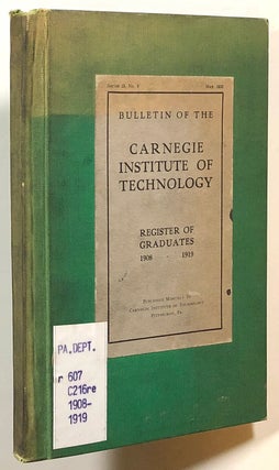 Item #s00017323 Bulletin of the Carnegie Institute of Technology, Register of Graduates,...