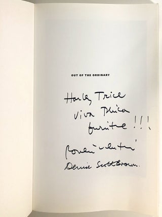 Out of the Ordinary; Robert Venturi, Denise Scott Brown and Associates; Architecture, Urbanism, Design