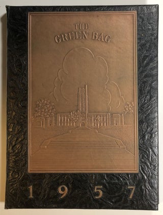 Item #s00017833 The 1957 Green Bag: Yearbook of Baltimore City College; Greenbag. Robert...
