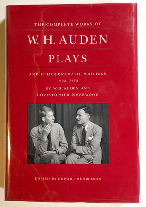 Item #s00018085 The Complete Works of W. H. Auden: Plays And Other Dramatic Writings by W. H....