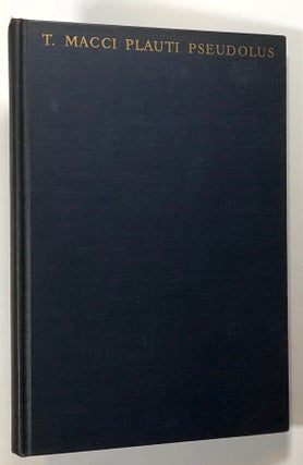Item #s00019223 T. Macci Plauti: Pseudolus; Edited, with an Introduction and Notes, By Edgar H....