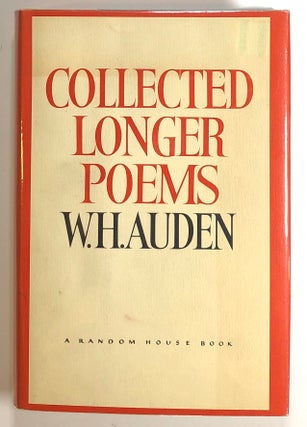 Item #s00019451 Collected Longer Poems. W. H. Auden