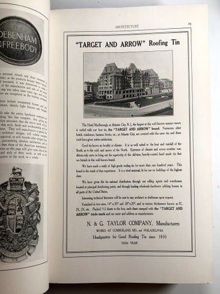 Architecture: Constructive, Decorative, Landscape; 12 issues bound together, January-December 1911: Volume XXIII, Number 1 - Volume XXIV, Number 6