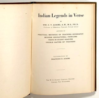 Indian Legends in Verse