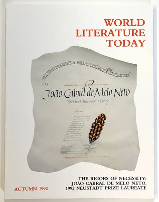Item #s00021568 World Literature Today; Volume 66, Number 4, Autumn 1992; The Rigors of...