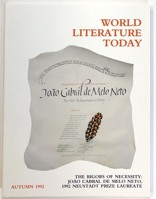 Item #s00021569 World Literature Today; Volume 66, Number 4, Autumn 1992; The Rigors of...