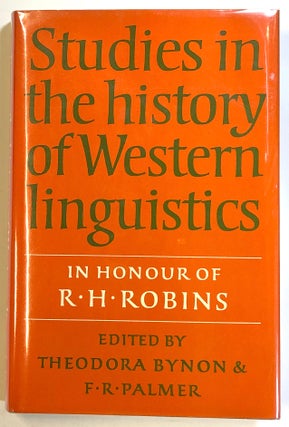 Item #s00021982 Studies in the History of Western Linguistics: In Honour of R. H. Robins....