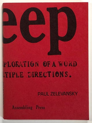 Item #s00023053 Sweep: The Exploration of a Word in Multiple Directions. Paul Zelevansky