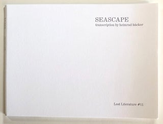 Item #s00023077 Seascape: Lost Literature Series, 11; with 'After Writing' by Charles Bernstein...