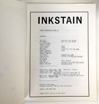 Inkblot, volume ten / issue #10; inkstain