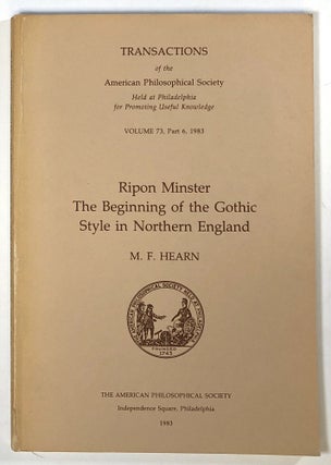Item #s00023528 Ripon Minster: The Beginning of the Gothic Style in Northern England;...