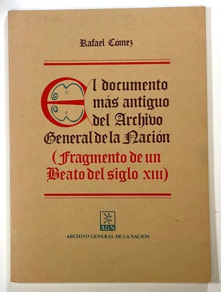 Item #s00023530 El Documento mas Antiguo del Archivo General de la Nacion Fragmento de un Beato...