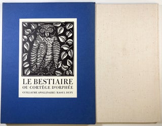 Item #s00023707 Le Bestiaire ou Cortege D'Orphee; Illustrated with woodcuts by Raoul Dufy,...