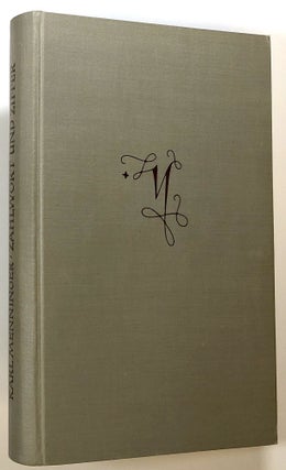 Item #s00023875 Zahlwort und Ziffer: Eine Kulturgeschichte der Zahl. Karl Menninger