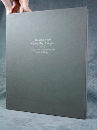 Item #s0002427 The John Henry County Map of Virginia, 1770; A Facsimile of the Copy in the...