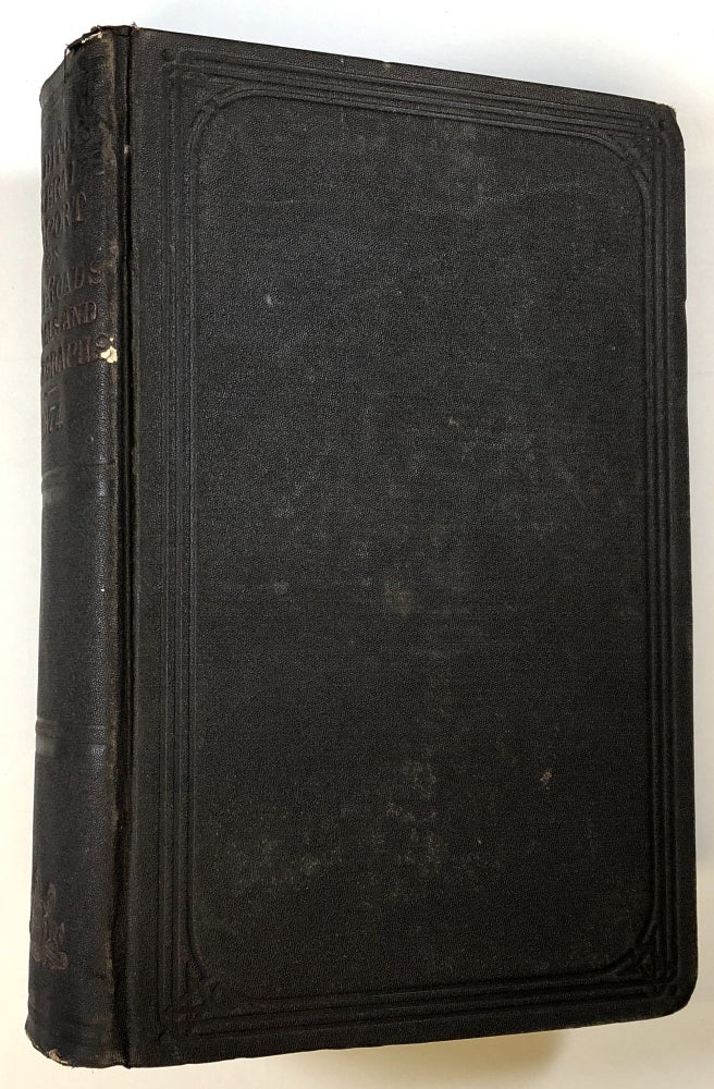 Item #s00024373 Annual Report of the Auditor General of the State of Pennsylvania and of the Tabulations and Deductions from the Reports of the Rail Road, Canal, & Telegraph Companies for the Year 1874. Harrison Allen, B. F. Meyers.