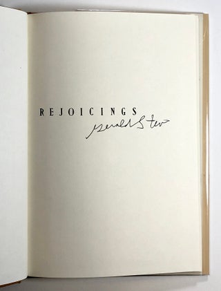 Rejoicings: Poems, 1966-1972