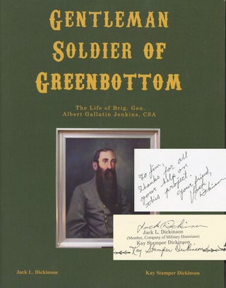 Item #s00025769 Gentleman Soldier of Greenbottom: The Life of Brig. Gen. Albert Gallatin Jenkins,...