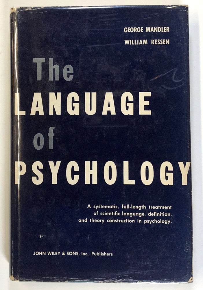 Item #s00026272 The Language of Psychology. George Mandler, William Kessen.