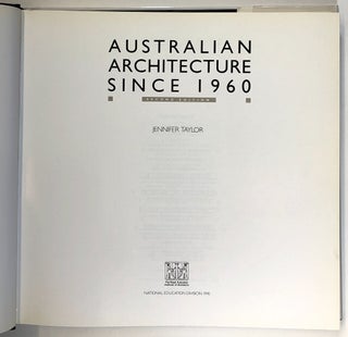 Australian Architecture Since 1960; Second Edition