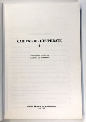 Cahiers de L'Euphrate 4