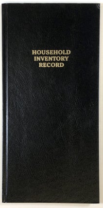 Item #s00026749 Household Inventory Record. Robert Frank