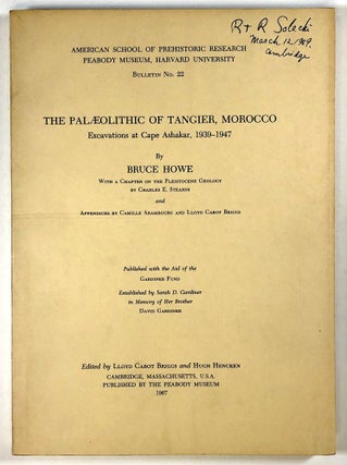 Item #s00026765 The Palaeolithic of Tangier, Morocco: Excavations at Cape Ashakar, 1939-1947;...