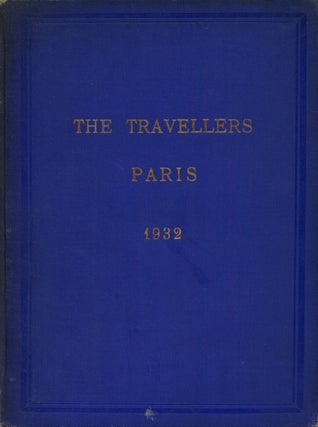Item #s00026831 "The Travellers" (Paris), 25 Avenue des Champs Elysees, 1932. Bishop, Garrett