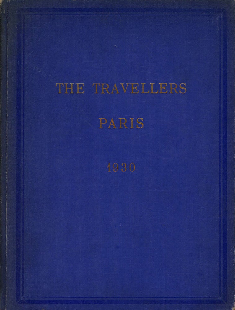 Item #s00026851 "The Travellers" (Paris), 25 Avenue des Champs Elysees, August 1930. Bishop, Garrett.