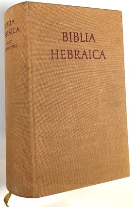 Item #s00027034 Biblia Hebraica; Adjuvantibus W. Baumgartner, G. Beer, J. Begrich...; Edidit Rud....
