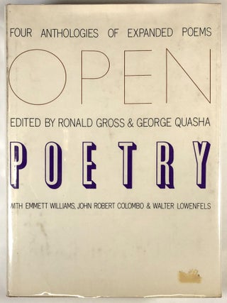Item #s00027070 Open Poetry: Four Anthologies of Expanded Poems. Ronald Gross, George Quasha,...