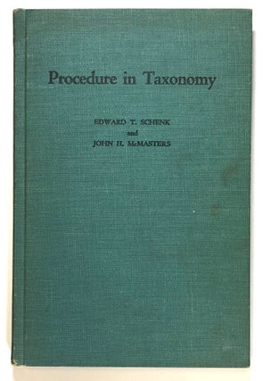Item #s00027212 Procedure in Taxonomy: Including a Reprint of the International Rules of...