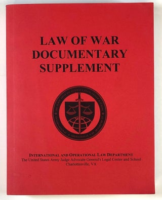 Item #s00027379 Law of War Documentary Supplement. J. Porter Harlow, ed