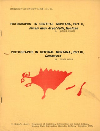 Item #s00027730 Pictographs in Central Montana, Part II, Panels Near Great Falls, Montana...