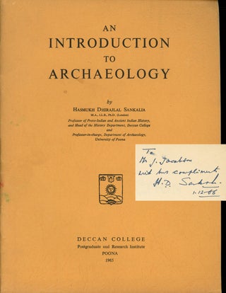 Item #s00027762 An Introduction to Archaeology; Deccan College, University of Poona, History of...