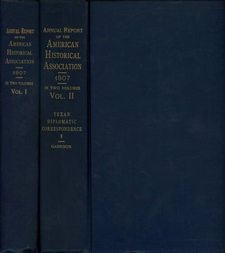 Item #s00028312 Annual Report of the American Historical Association for the Year 1907, 2...