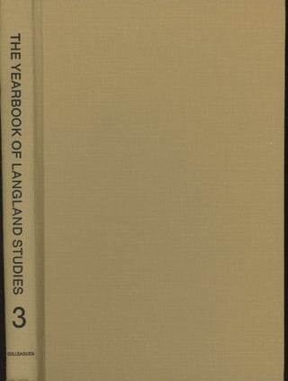 Item #s00029700 The Yearbook of Langland Studies Vol 3. John A. Alford, M. Teresa Tavormina