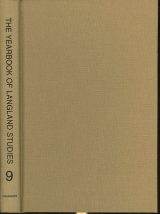 Item #s00029703 The Yearbook of Langland Studies Vol 9. John A. Alford, James Simpson