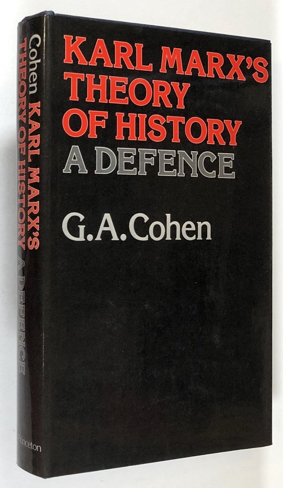 Item #s00032935 Karl Marx's Theory of History: A Defence. G. A. Cohen.