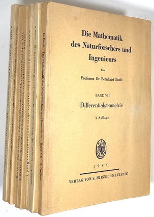 Item #s0003313 Die Mathematik Des Naturforschers Und Ingenieurs; 7 Vols.; Band I, Differtial-und...