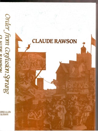 Item #s00033894 Order from Confusion Sprung: Studies in Eighteenth-Century Literature from Swift...