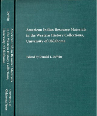 Item #s00033908 American Indian Resource Materials in the Western History Collections, University...
