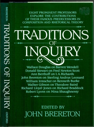 Item #s00034403 Traditions of Inquiry. John Brereton