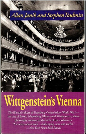 Item #s00034588 Wittgenstein's Vienna. Allan Janik, Stephen Toulmin