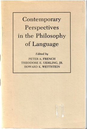 Item #s00034824 Contemporary Perspectives in the Philosophy of Language. Peter A. French,...
