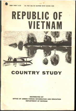 Item #s00035035 Republic of Vietnam: Country Study. Department of Defense