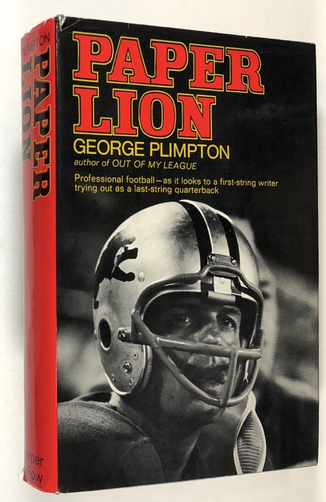Item #s00035519 Paper Lion. George Plimpton.