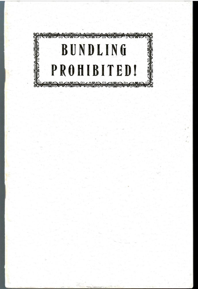 Item #s00035612 Bundling Prohibited: Pennsylvania History, Folklore and Sociology. A. Monroe Aurand Jr.