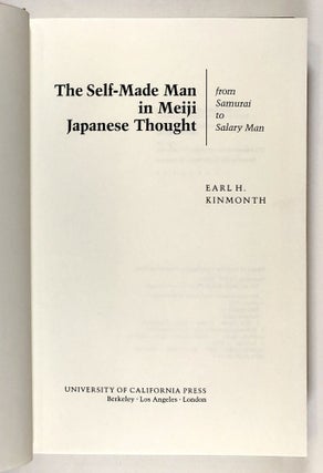 The Self-Made Man in Meigi Japanese Thought: From Samurai to Salary Man
